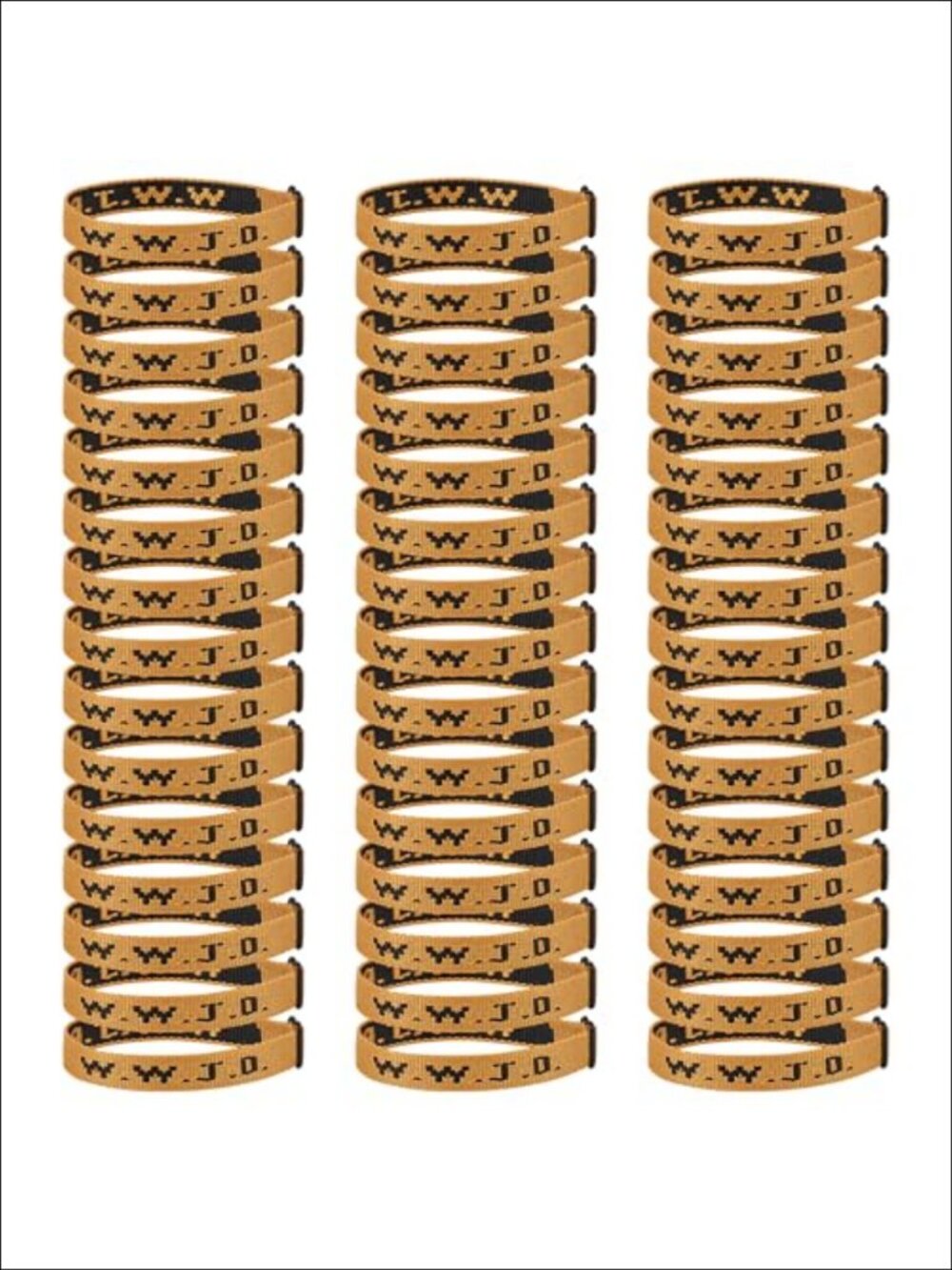 45PCS WWJD Bracelet Pack Christian Jesus Wristbands Adjustable Unisex